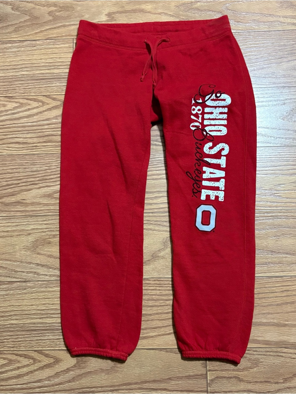 Soffe NCAA OSU Ohio State Buckeyes Sweatpants Joggers Women’s Small Red - Picture 2 of 7
